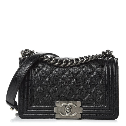 Chanel Caviar Quilted Small Boy Flap Black 2 of 19