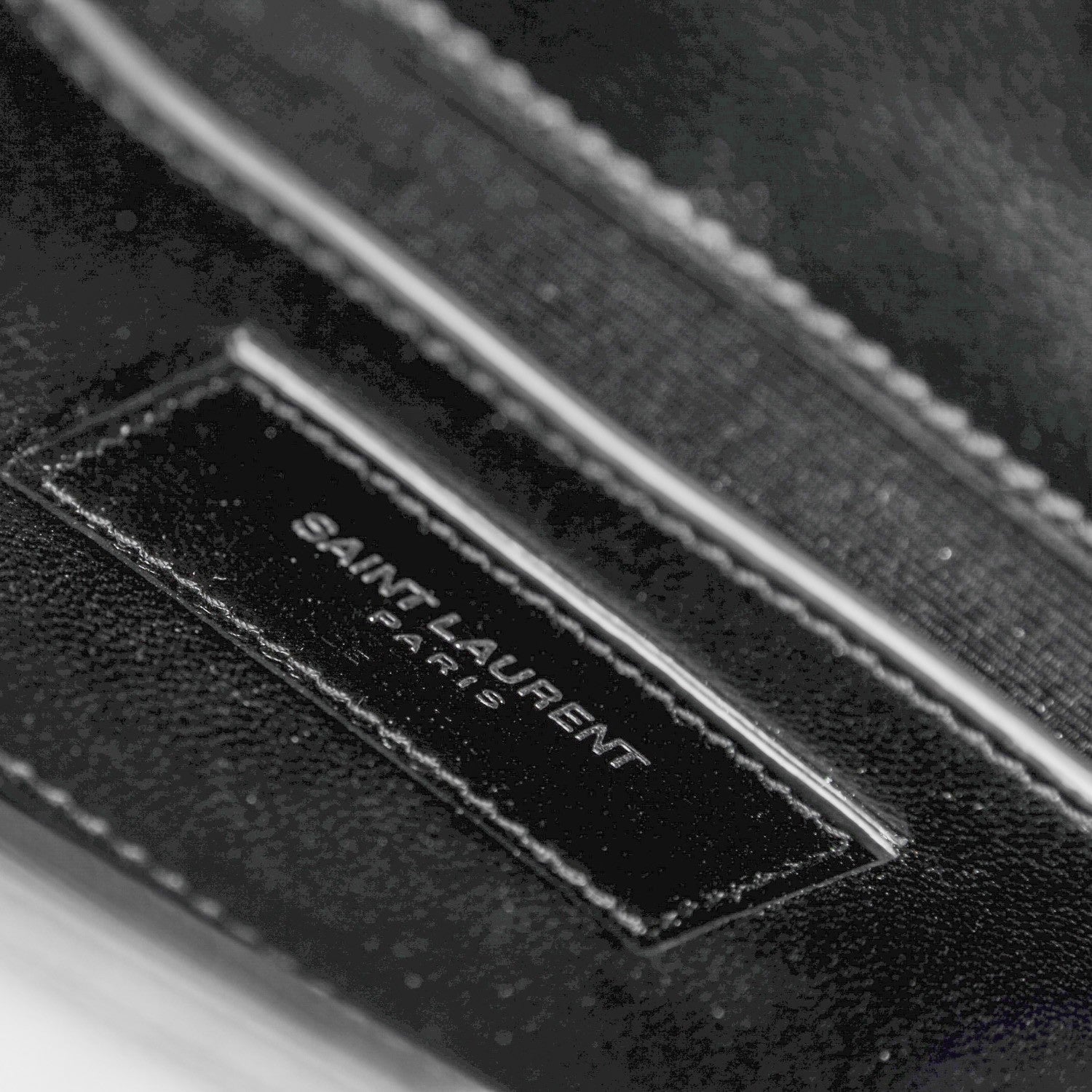 Saint Laurent Grain De Poudre Small Monogram Kate Satchel Black 6 of 6