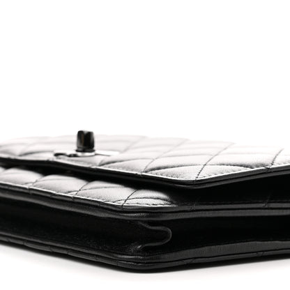 Chanel Lambskin Quilted Trendy CC Wallet On Chain WOC So Black 11 of 11
