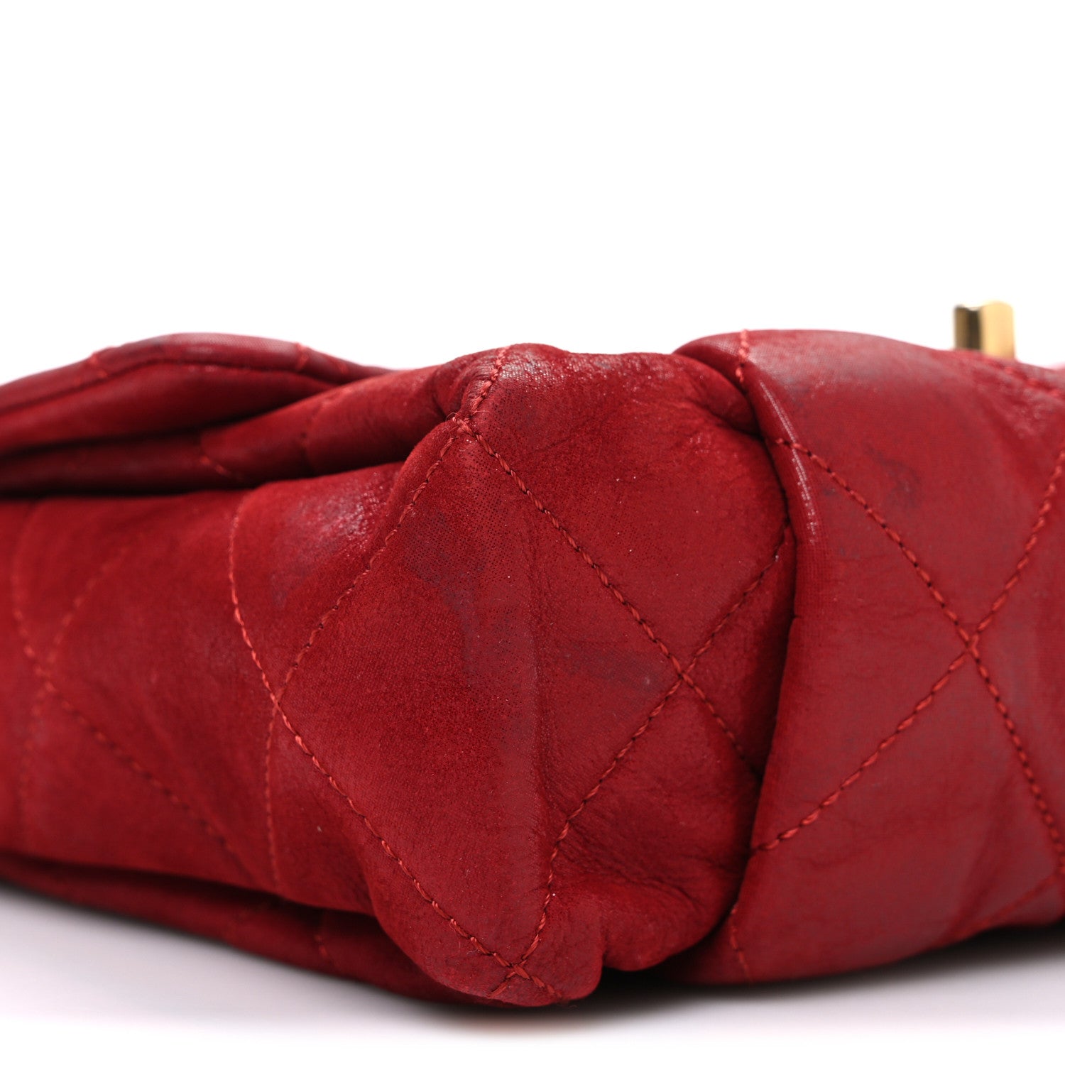 Chanel Iridescent Calfskin Quilted Small Chic Quilt Flap Red 9 of 11