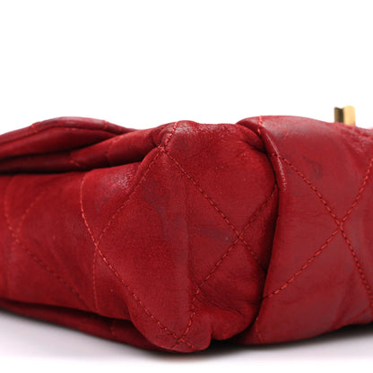 Chanel Iridescent Calfskin Quilted Small Chic Quilt Flap Red 9 of 11
