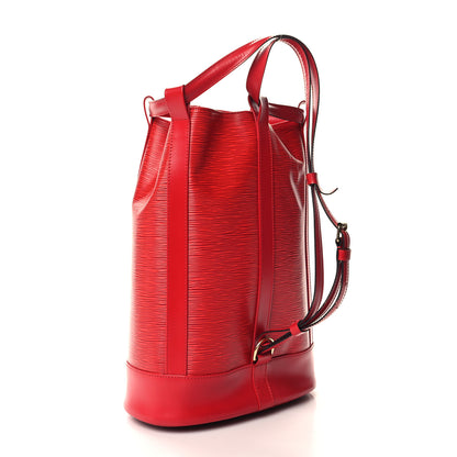 Louis Vuitton Epi Randonnee PM Castillan Red 3 of 9