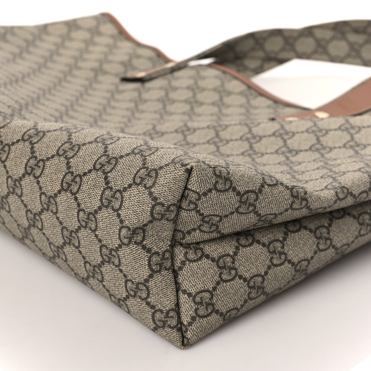 GG Plus Monogram Medium Signature Web Loop Tote Brown