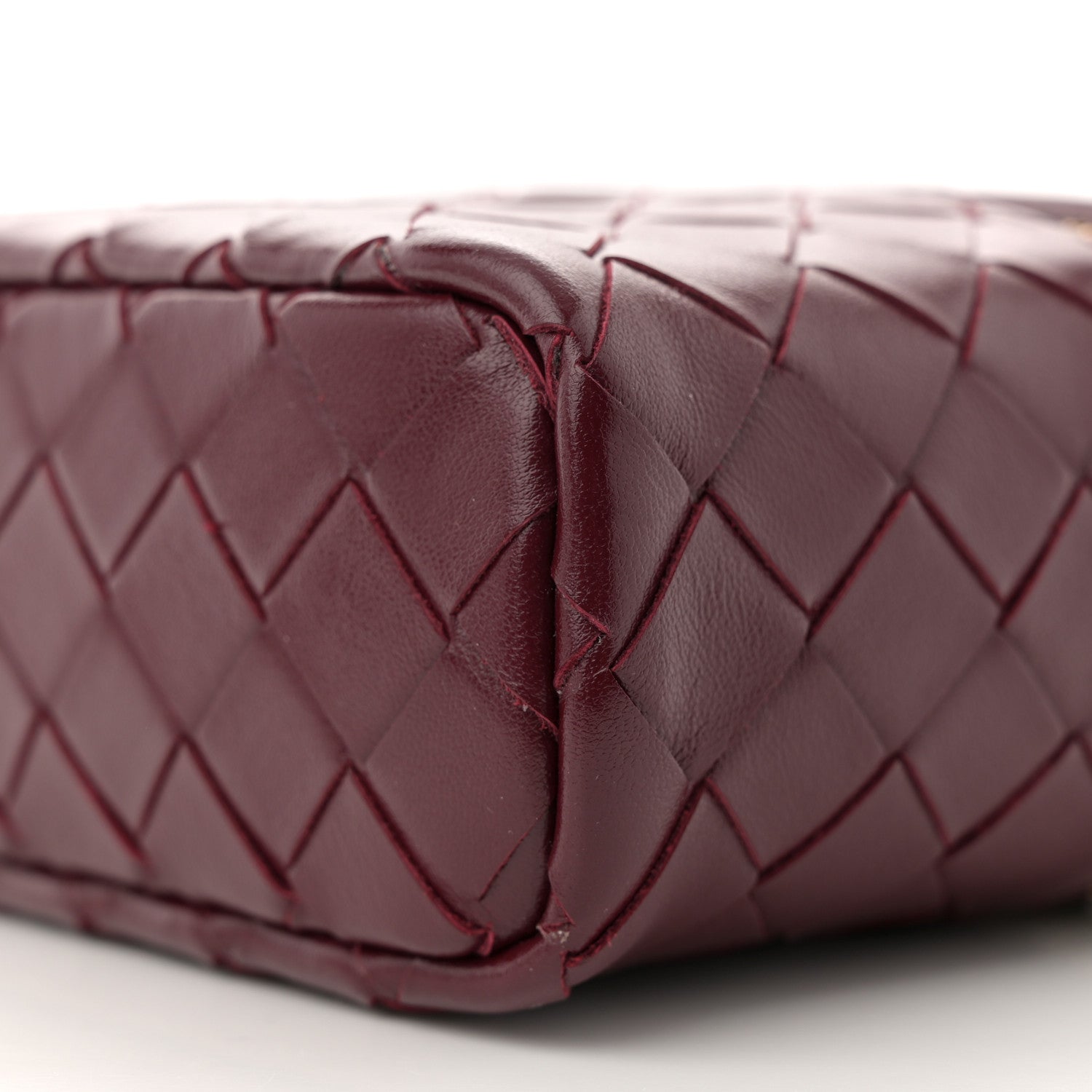 Bottega Veneta Calfskin Intrecciato Bang Bang Vanity Case Barolo 10 of 10