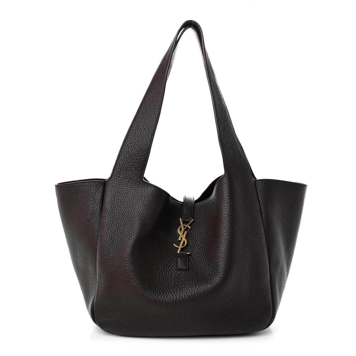 Saint Laurent Grained Deerskin Bea Tote Sweet Chocolate 1 of 12