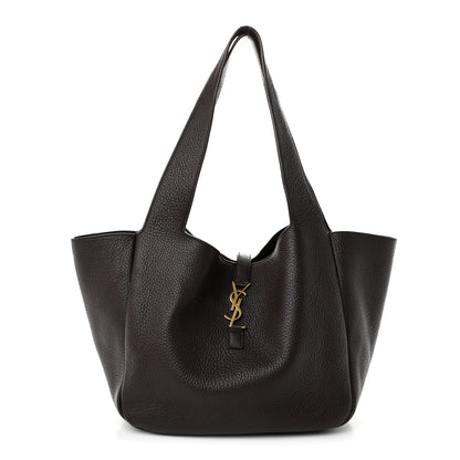 Saint Laurent Grained Deerskin Bea Tote Sweet Chocolate 1 of 12