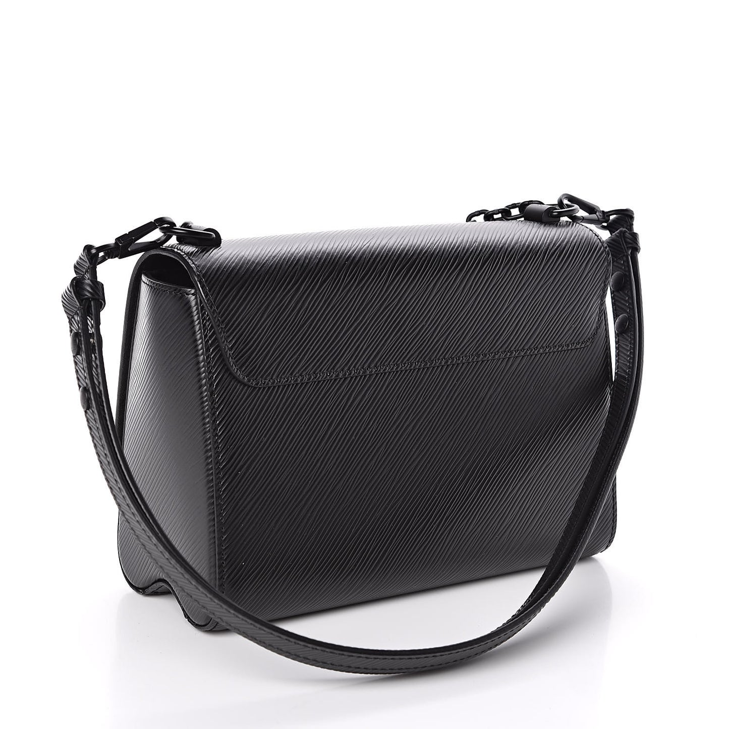 Epi Twist Shoulder Bag MM Matte Black
