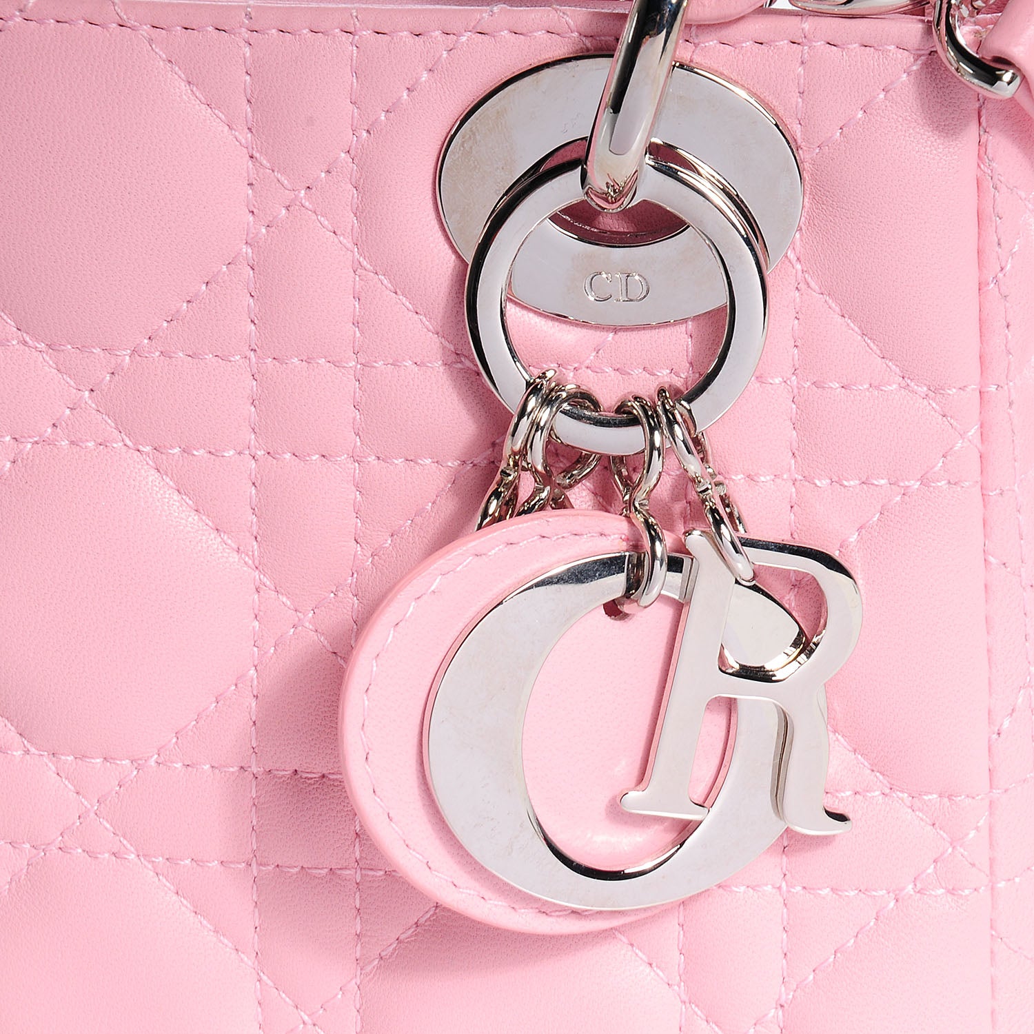 Christian Dior Lambskin Cannage Mini Lady Dior Rose Clair 6 of 8