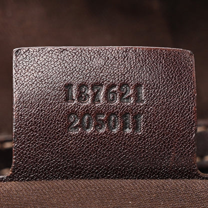 Gucci Monogram Medium Pelham Shoulder Bag Dark Brown 7 of 11