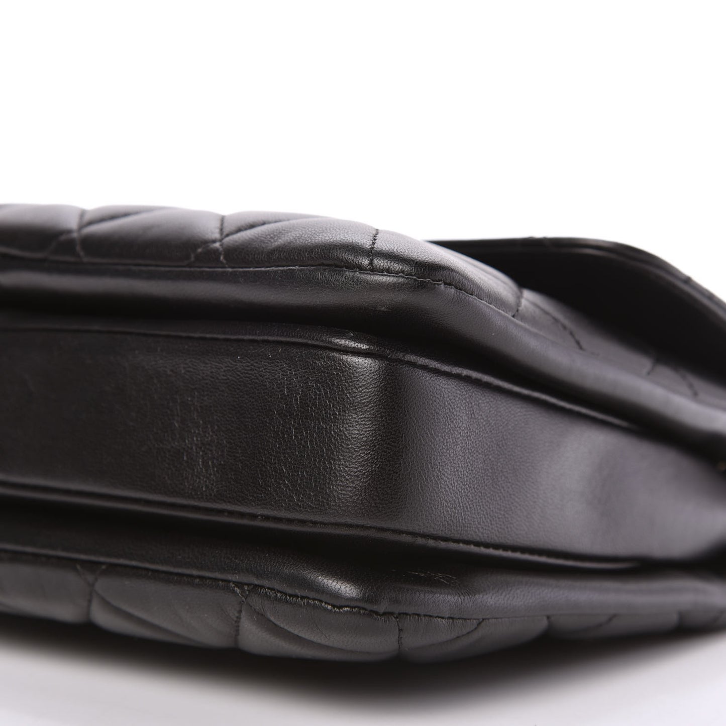 Lambskin Quilted Small Trendy CC Dual Handle Flap Bag Black