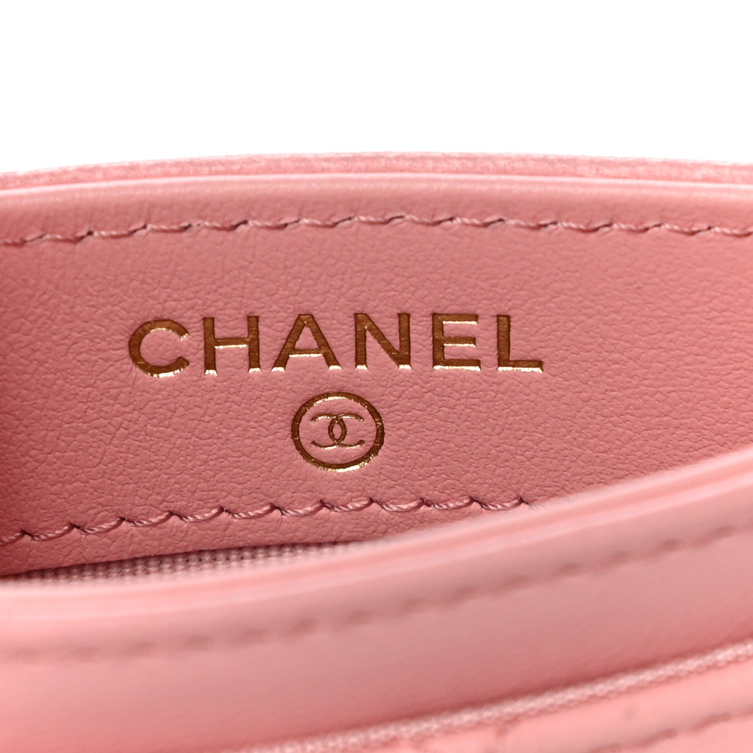 Chanel Lambskin Quilted Chanel 19 Card Holder Light Pink 6 of 12