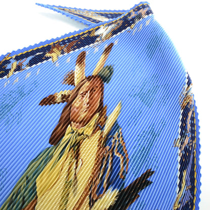 Hermes Silk Plisse Pani La Shar Pawnee Scarf 5 of 5