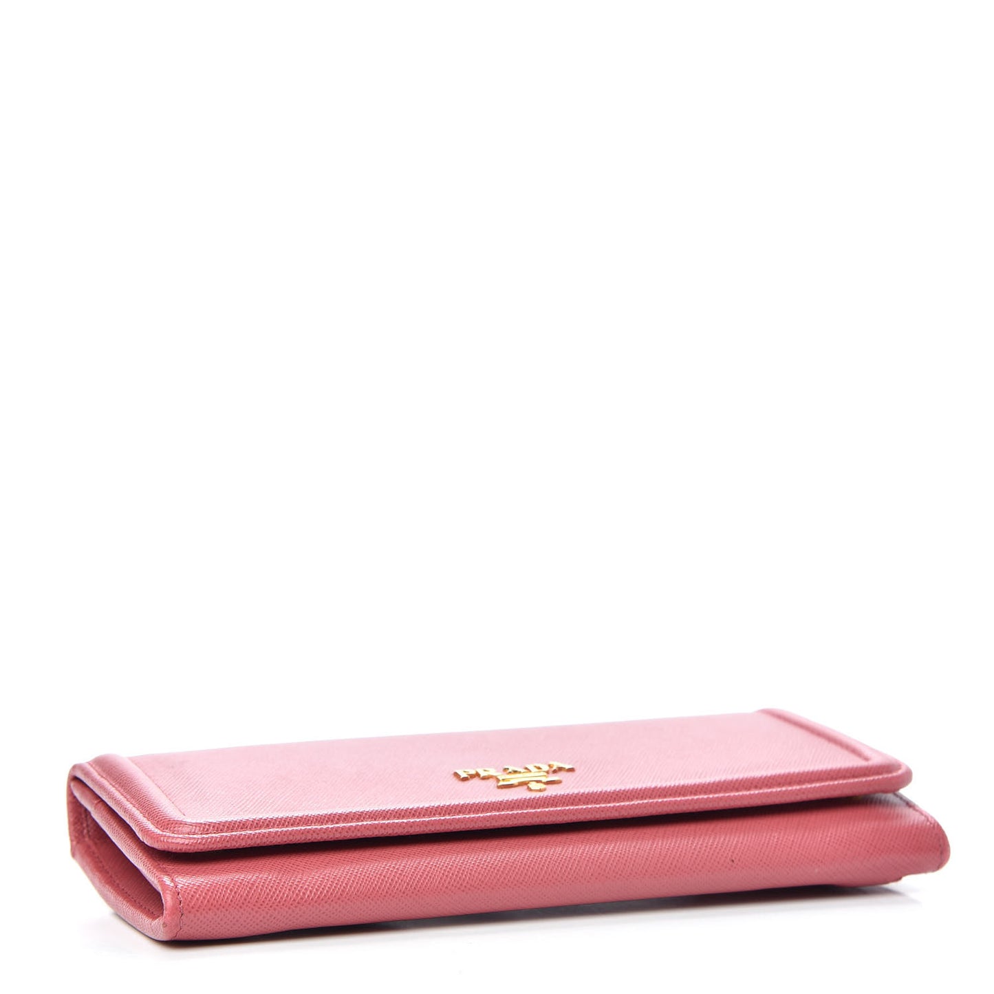Saffiano Metal Continental Flap Wallet Peonia