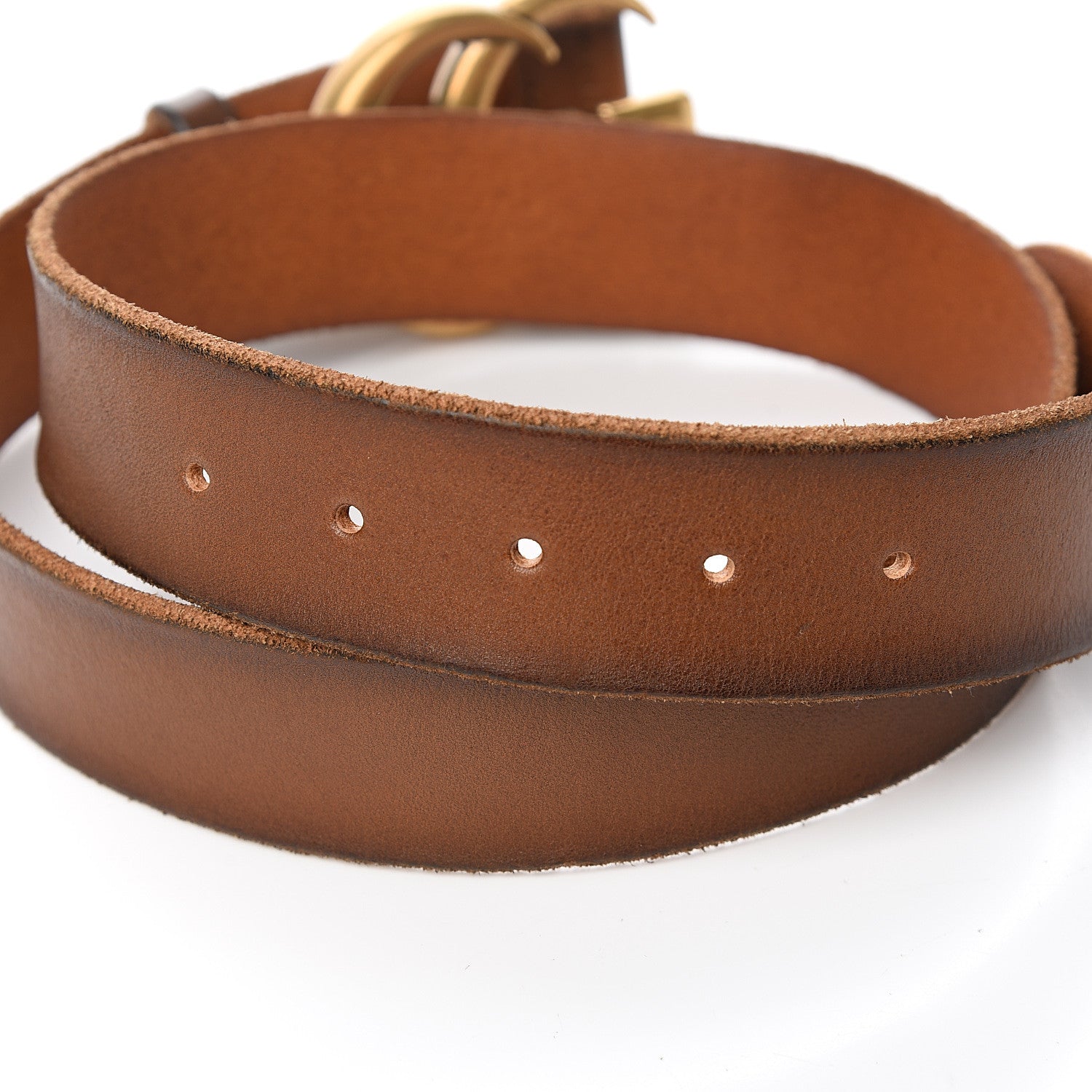 Gucci Faded Calfskin Double G 40mm Belt 85 34 Cuir 4 of 5