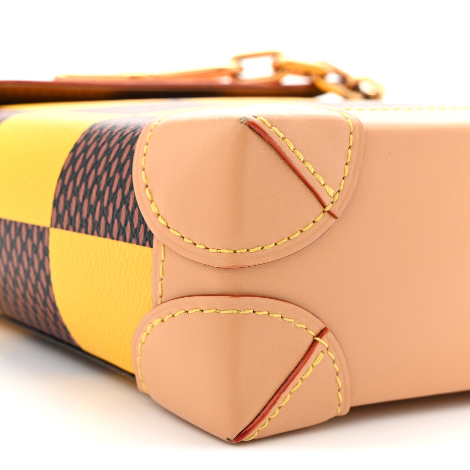 Louis Vuitton Damier Pop Nano Steamer Yellow 8 of 10