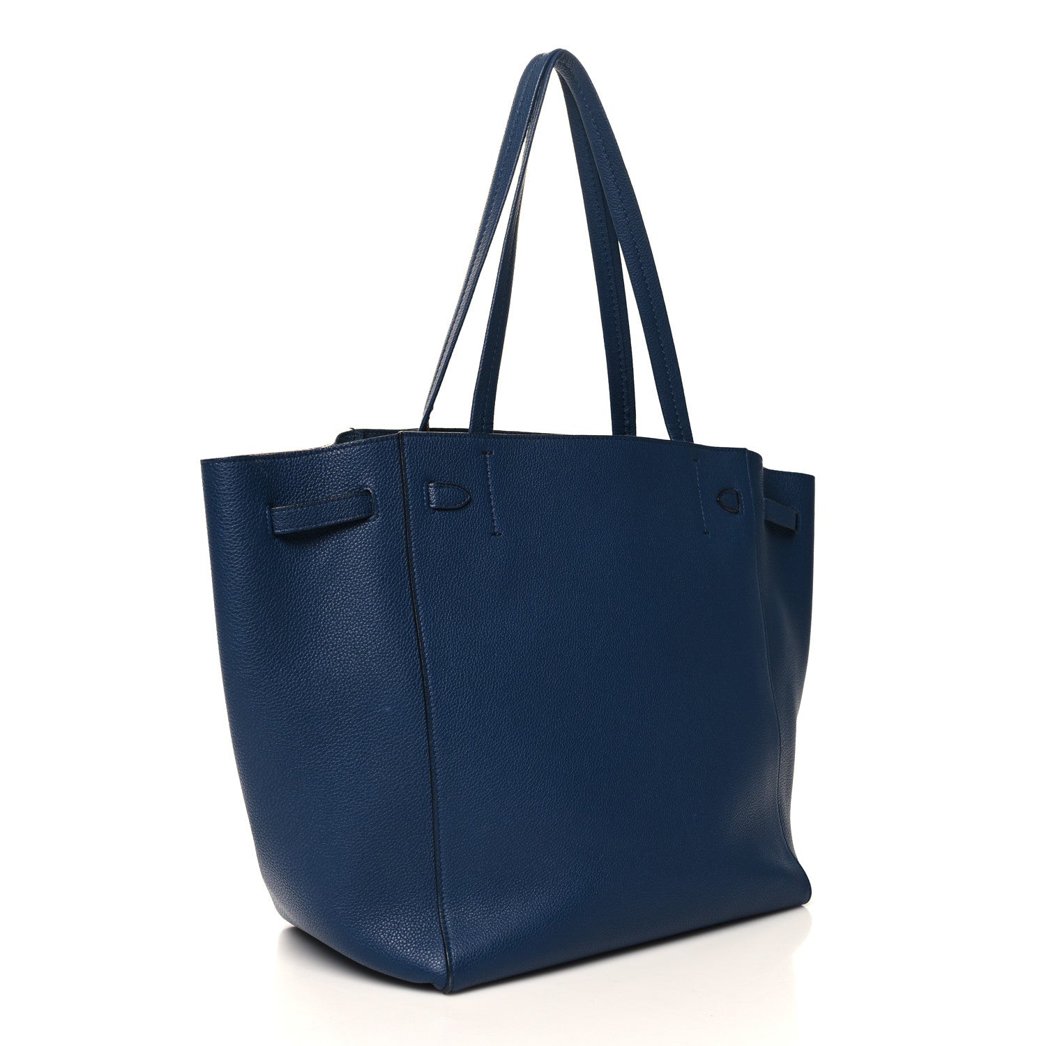 Celine Soft Grained Calfskin Small Belt Cabas Phantom Dark Blue 3 of 12
