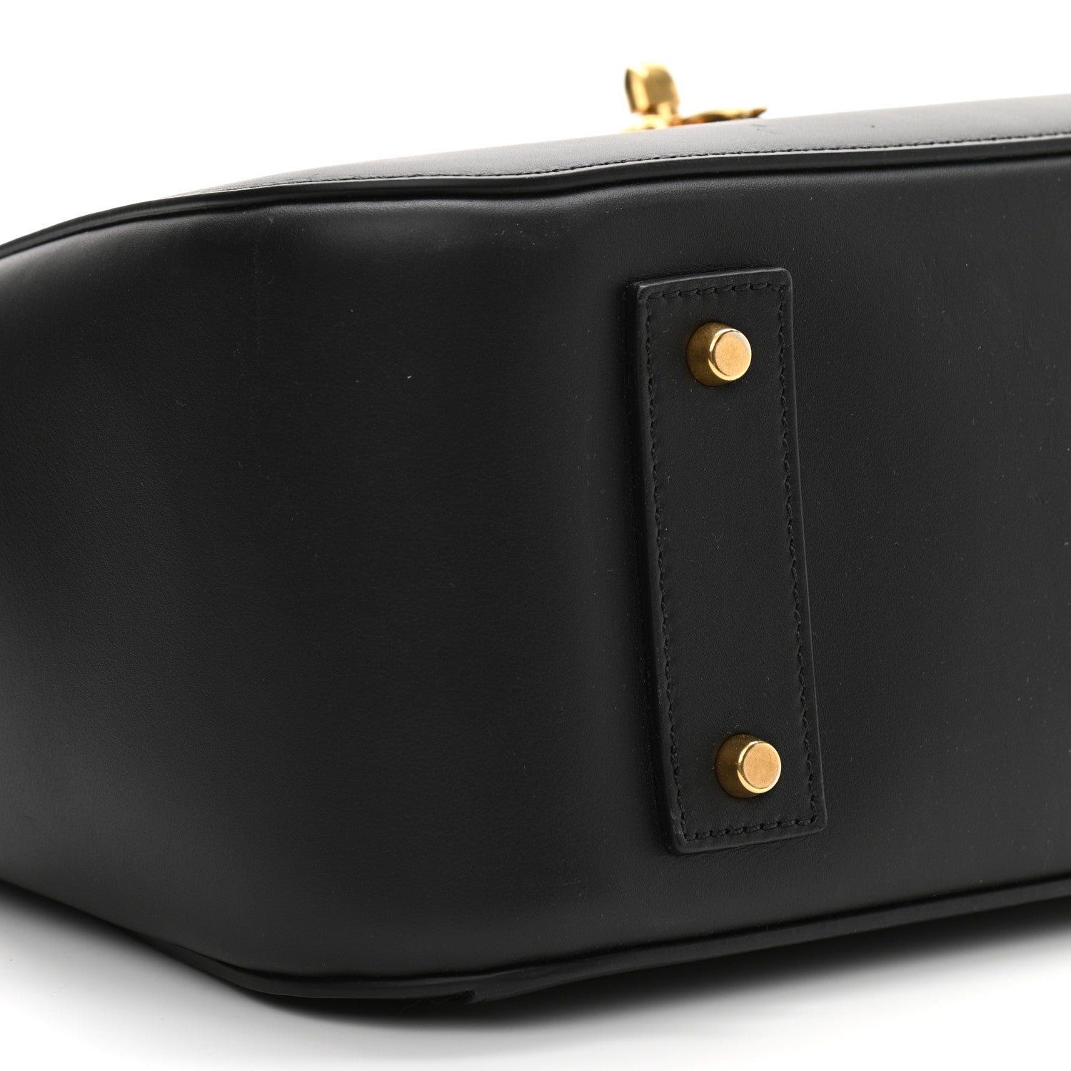 Versace Vitello Barocco Virtus Small Top Handle Shoulder Bag Black 8 of 9