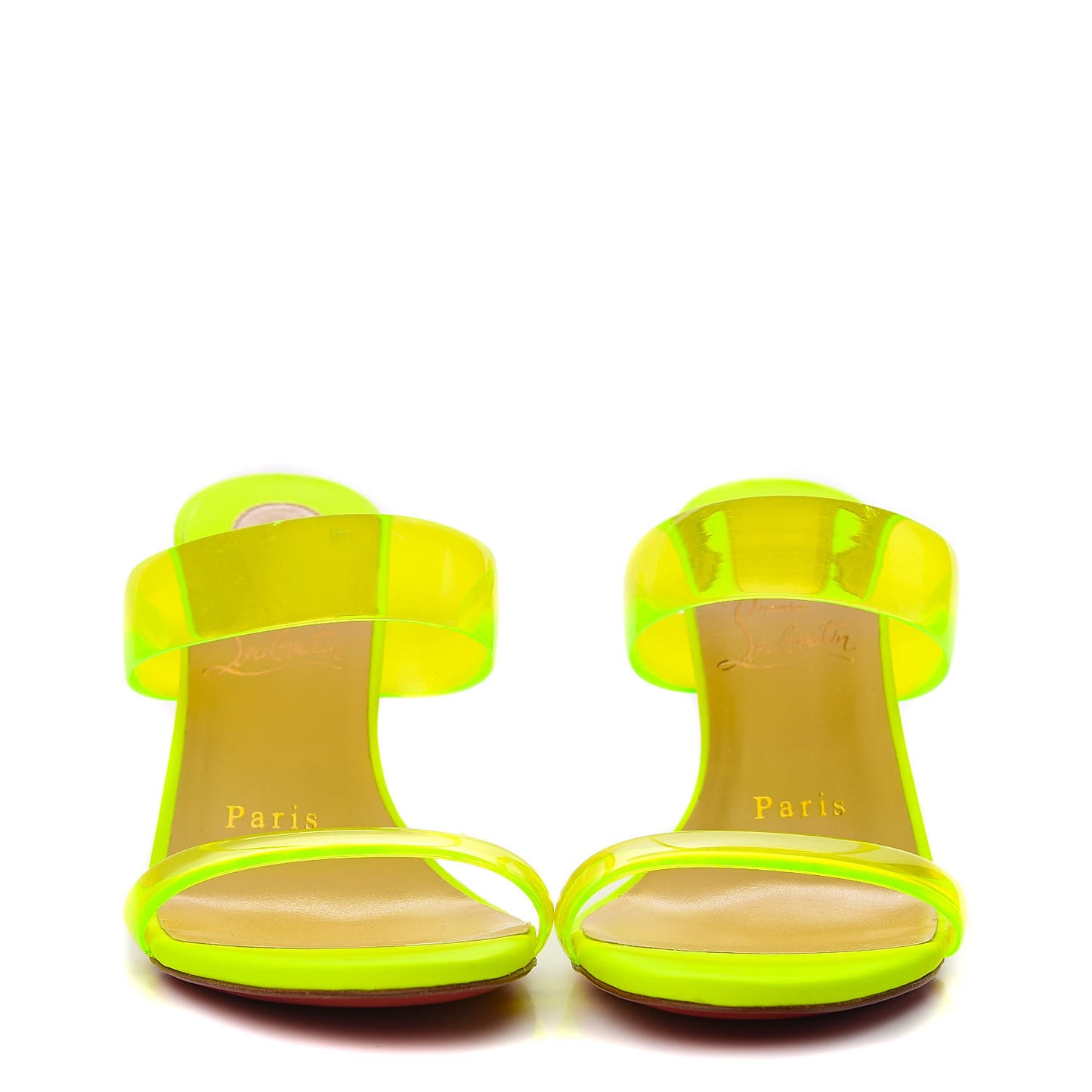 PVC Ovida 85 Slide Sandals 36 Yellow