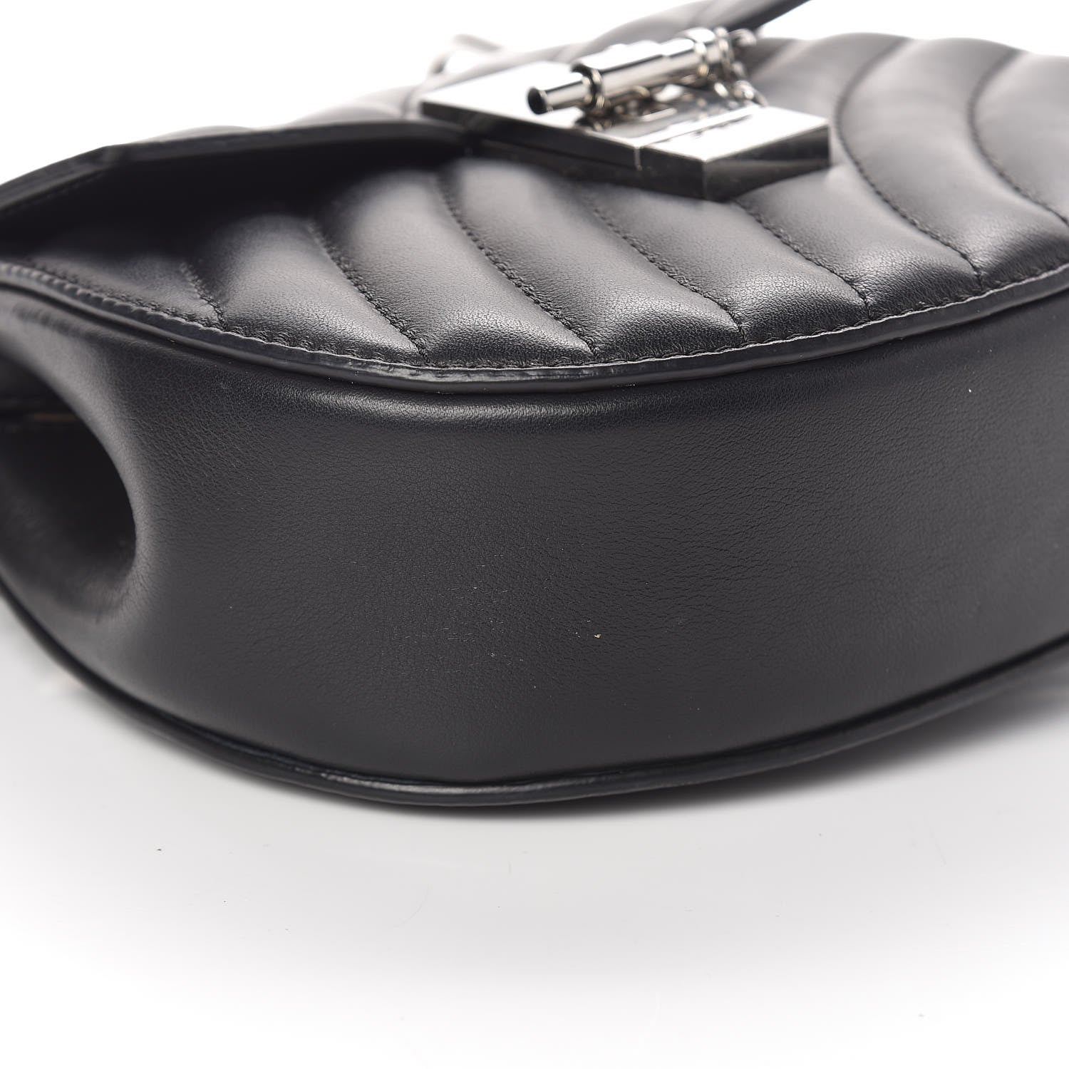 Chloe Calfskin Quilted Mini Drew Bijou Shoulder Bag Black 7 of 8