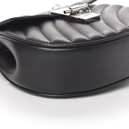 Chloe Calfskin Quilted Mini Drew Bijou Shoulder Bag Black 7 of 8