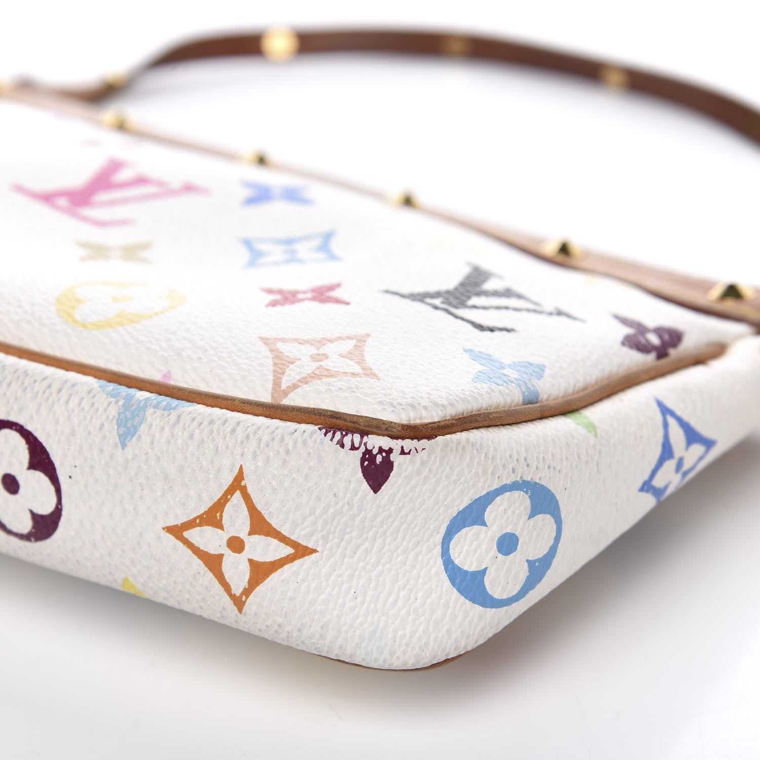 Louis Vuitton Monogram Multicolor Pochette Accessories White 8 of 13
