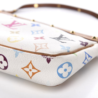 Louis Vuitton Monogram Multicolor Pochette Accessories White 8 of 13