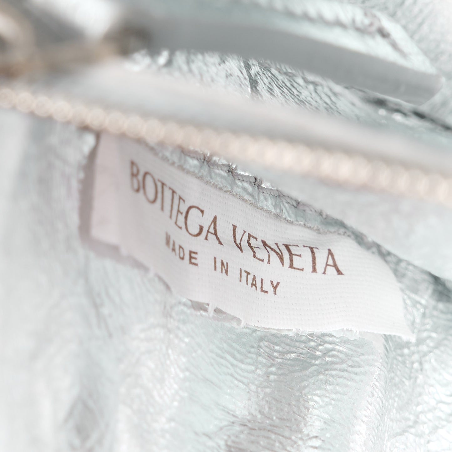 Metallic Lambskin Maxi Intrecciato Cassette Crossbody Bag Silver