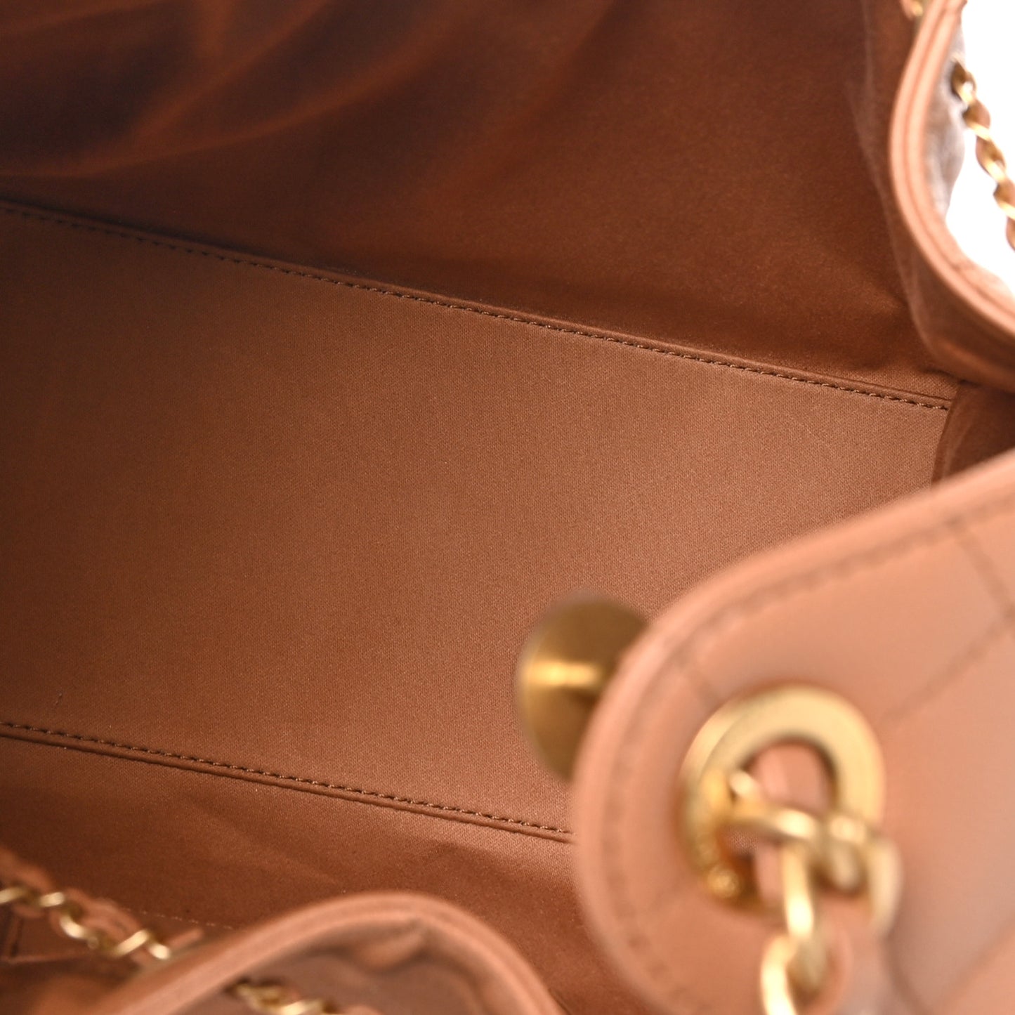 Caviar Quilted Small Chanel 25 Handbag Brown