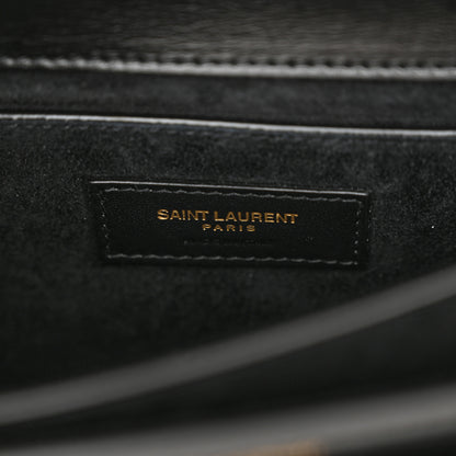 Saint Laurent Calfskin Medium Monogram Sunset Black 6 of 10