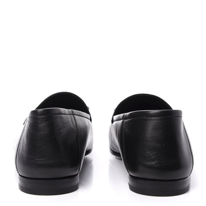 Gucci Lambskin Kingsnake Embroidered Mens Brixton Horsebit Loafers 9.5 Black 7 of 11