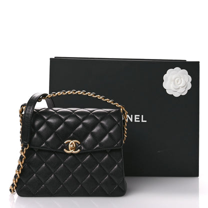 Chanel Caviar Quilted 31 Rue Cambon Top Handle Flap Black 12 of 12