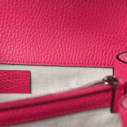 Gucci Dollar Calfskin Crystal Web Medium Dionysus Bamboo Top Handle Bag Box Pink Black Diamond 12 of 13