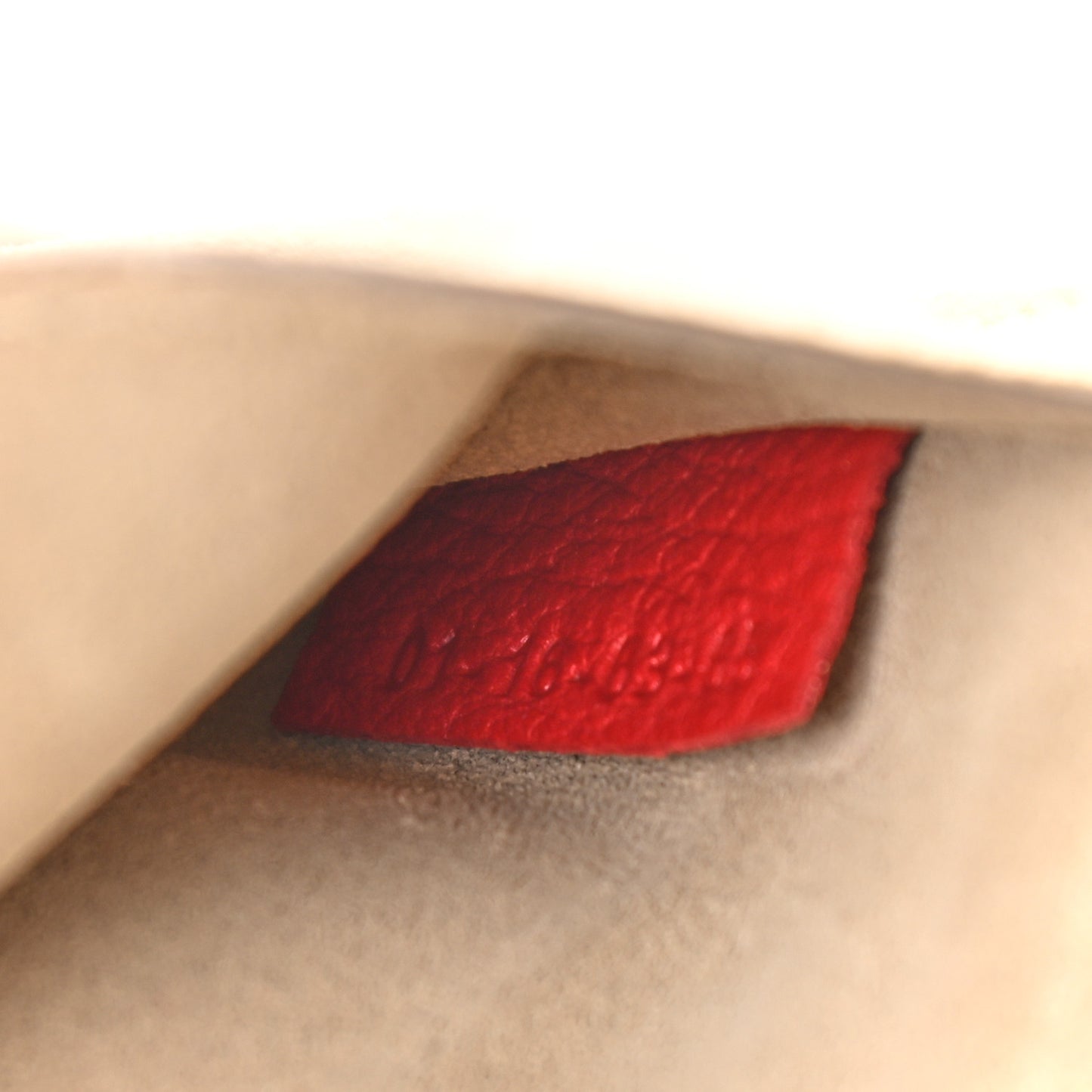 Grained Lambskin Drew Shoulder Bag Plaid Red