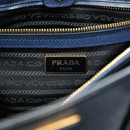 Prada Saffiano Lux Medium Tote Bluette 6 of 9