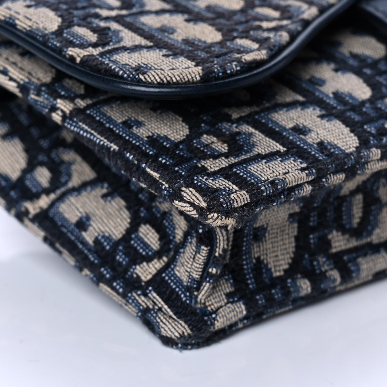 Christian Dior Oblique Saddle Belt Bag Blue 5 of 8