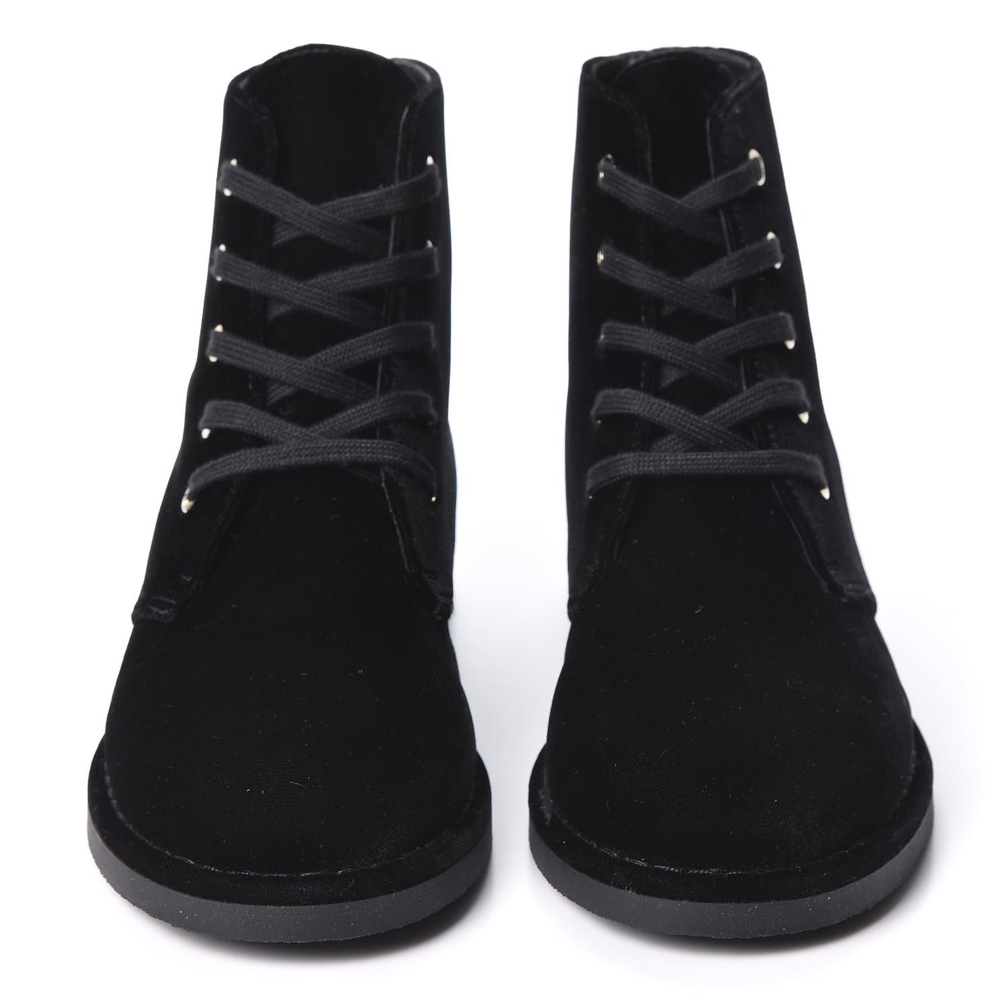 Velvet CC Lace Up Boots 36.5 Black
