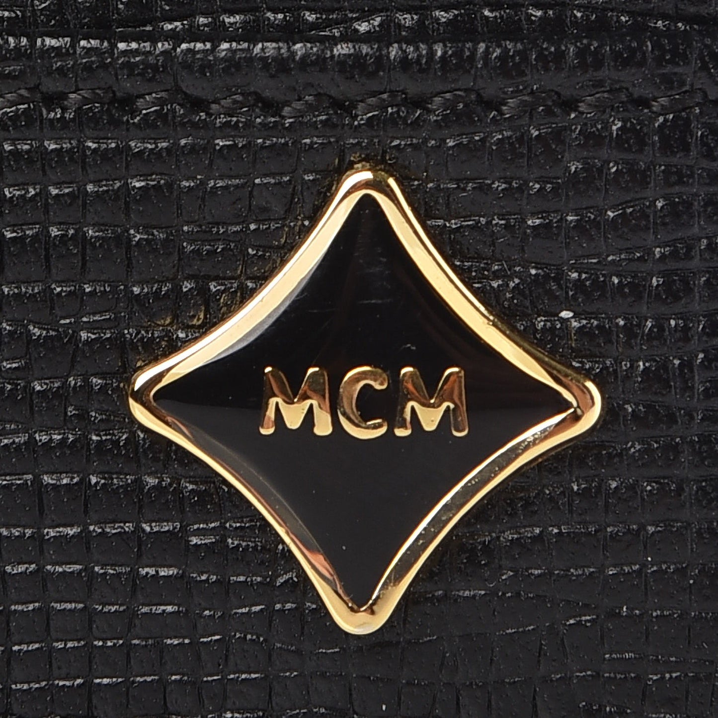 Calfskin Embellished Card Holder Black