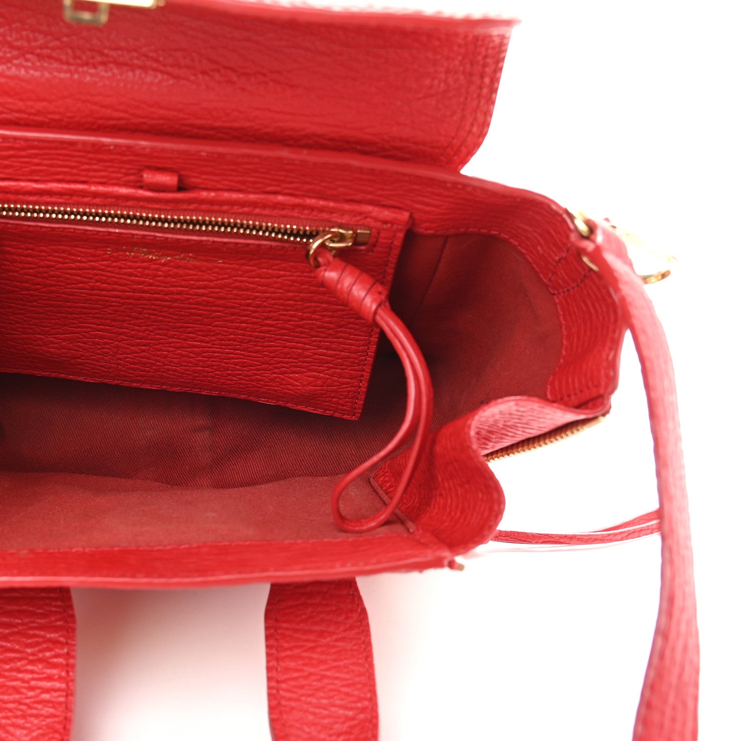 3.1 Phillip Lim Textured Calfskin Mini Pashli Satchel Red 5 of 11