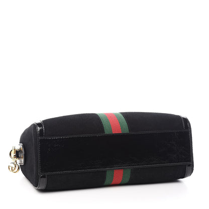 Gucci Suede Patent GG Web Medium Ophidia Boston Black 4 of 10