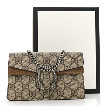 Gucci GG Supreme Monogram Super Mini Dionysus Shoulder Bag Taupe 11 of 11