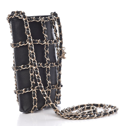 Chanel Lambskin Tech Me Out Clutch With Chain Black 3 of 12