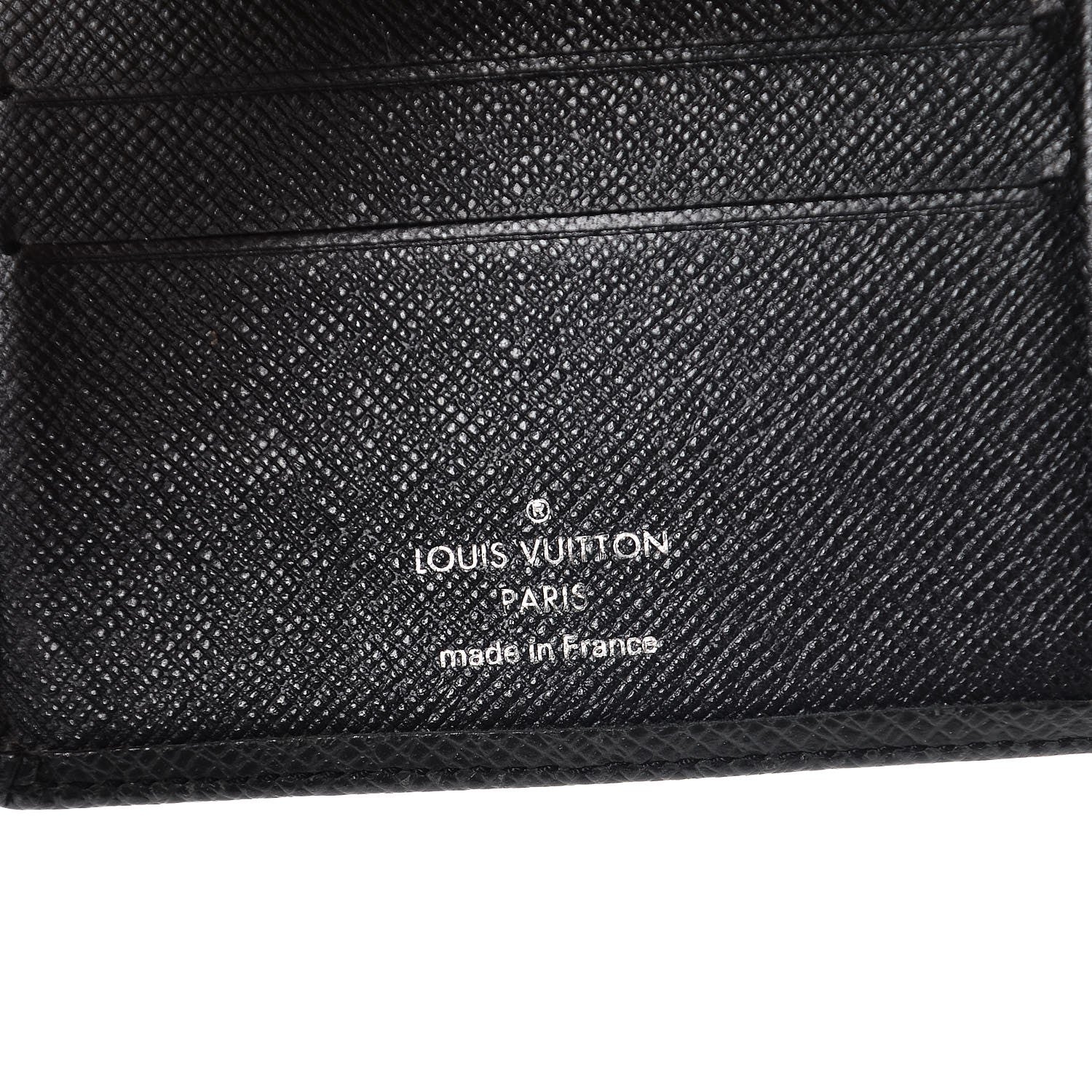 Louis Vuitton Taiga Mens Billfold Wallet 3 Flaps Ardoise 6 of 6