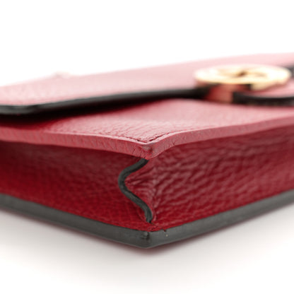 Gucci Dollar Calfskin Interlocking G Chain Wallet Red 9 of 11