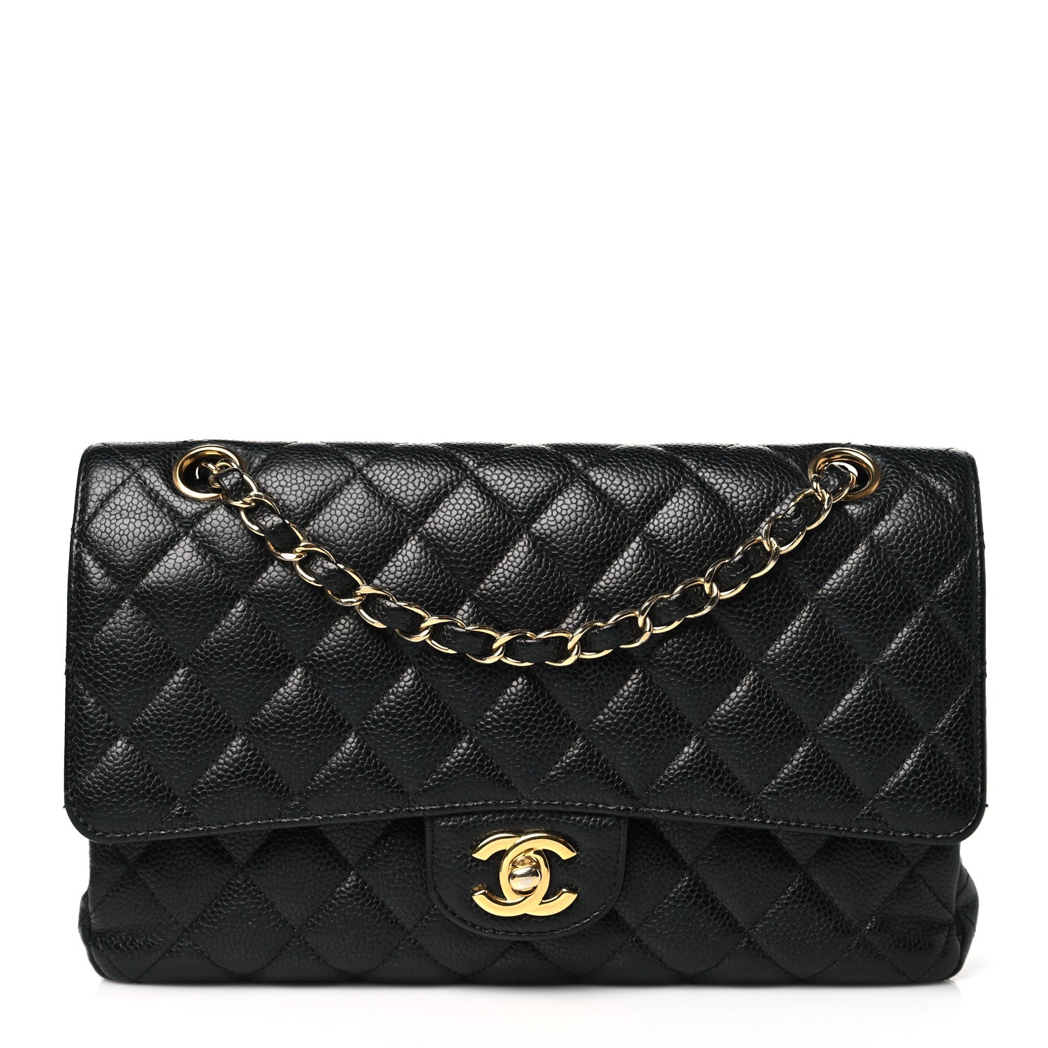 Chanel Caviar Quilted Medium Double Flap Black 1 of 13