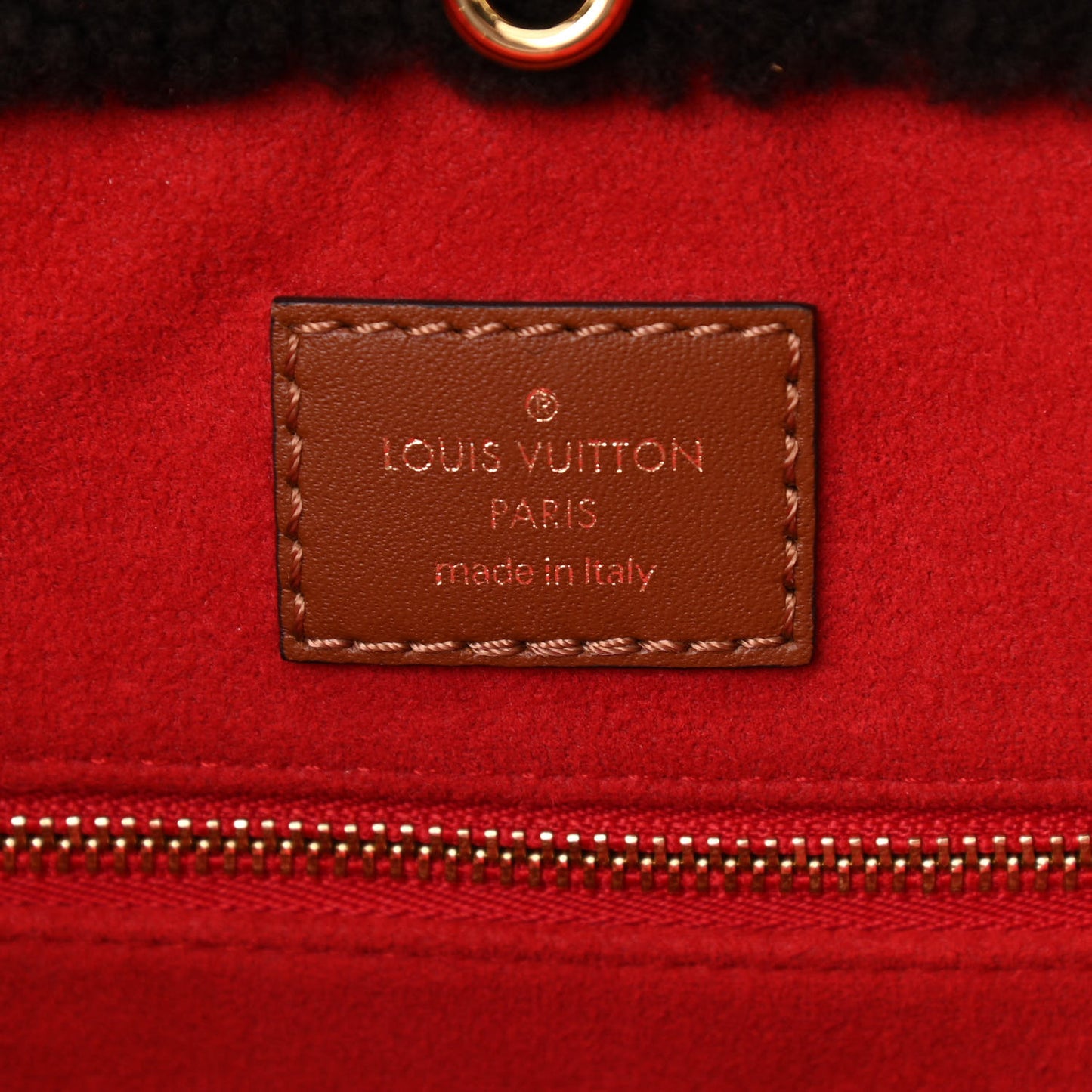 Shearling Monogram Giant Teddy Onthego GM Black White