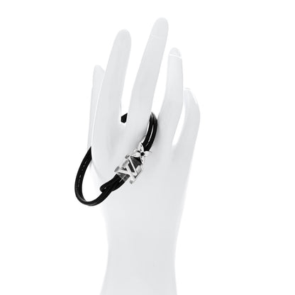 Louis Vuitton Calfskin LV Bloom Bracelet Black 2 of 5
