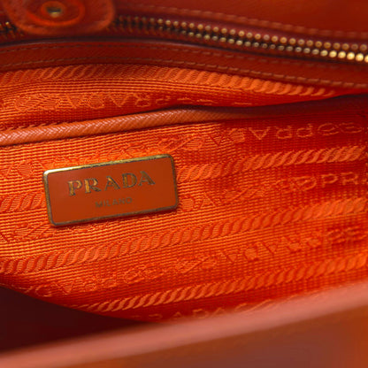 Prada Saffiano Lux Large Tote Papaya 12 of 17