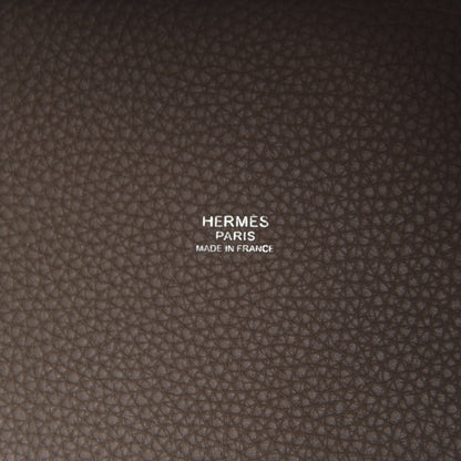 Hermes Taurillon Clemence Picotin Lock 18 PM Etoupe 9 of 11