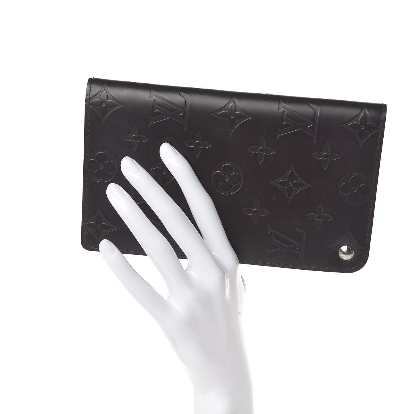 Monogram Glace Whist Wallet Cafe Brown