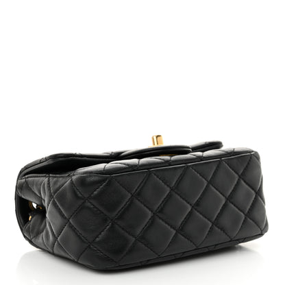Chanel Lambskin Quilted Mini Pearl Crush Flap Black 4 of 14